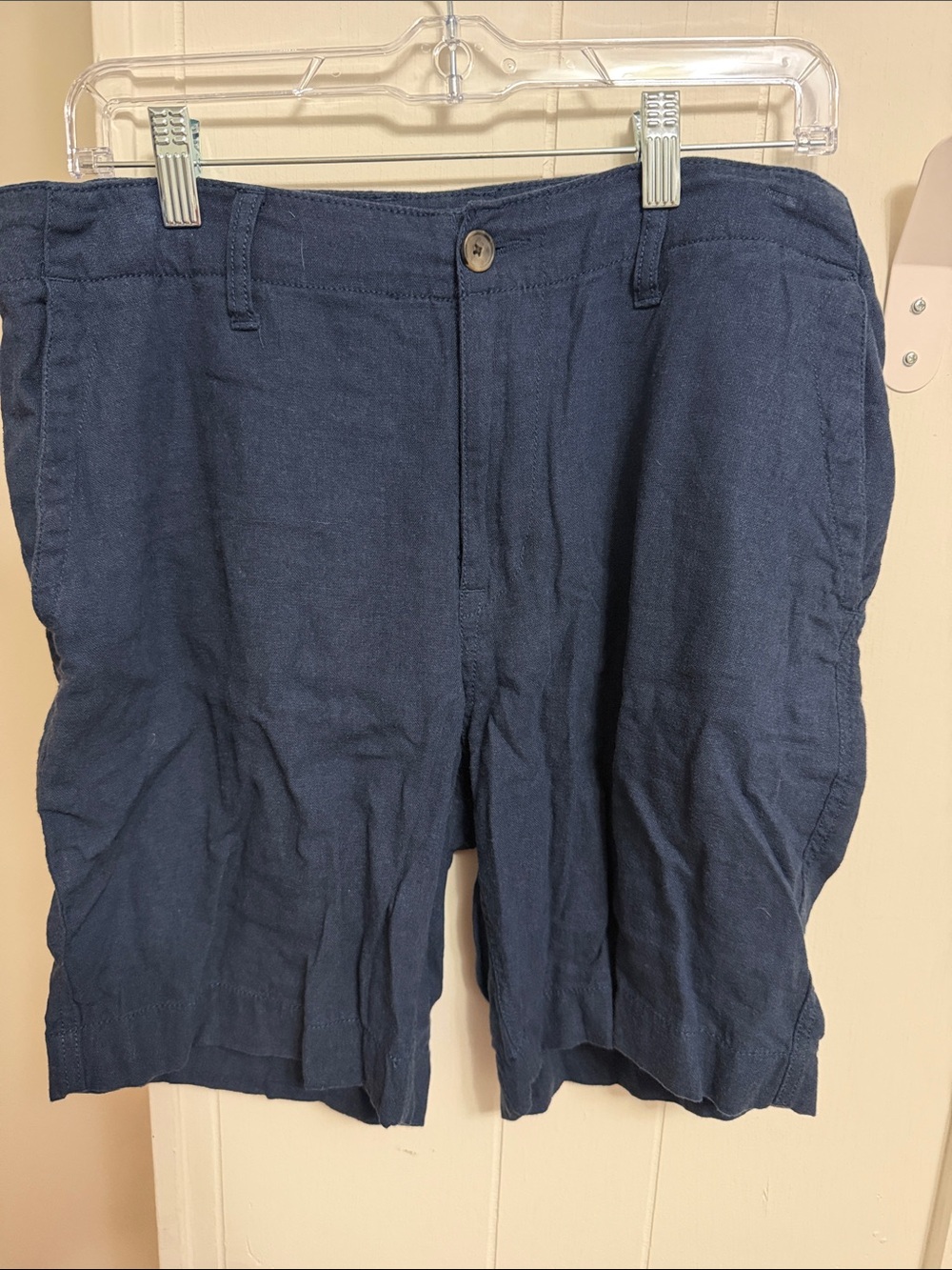 Lucky Brand Navy Flat-Front Men's Shorts
